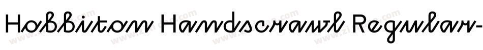 Hobbiton Handscrawl Regular字体转换